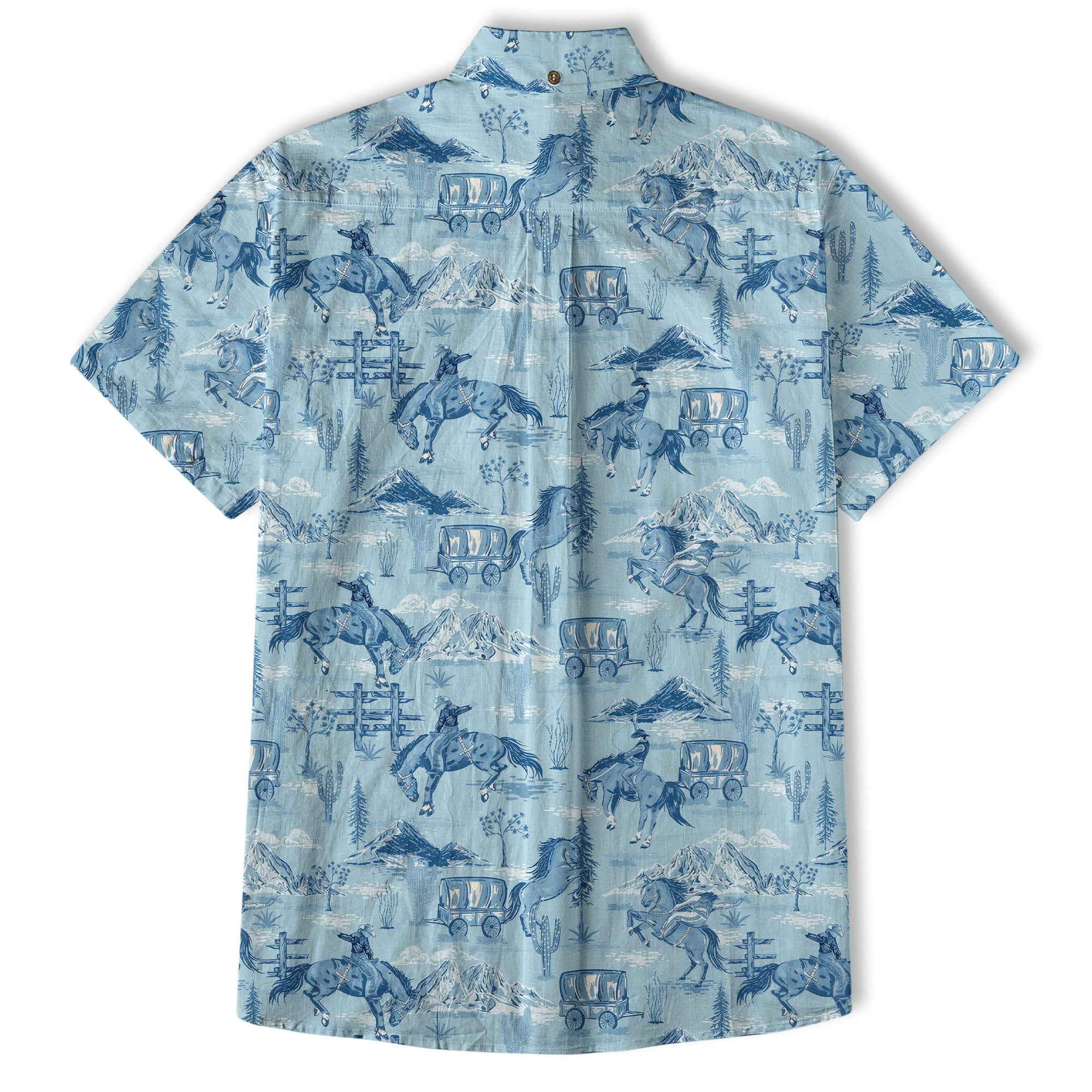 Horses Running Desert Western Hawaiian Shirt Desert Summer Beach Aloha Shirt - The Palmix