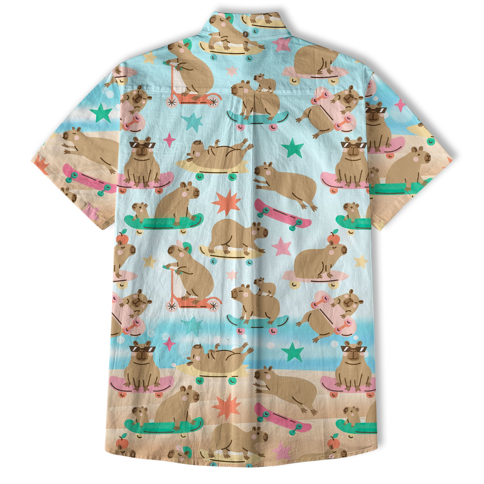 Tropical Capybara Hawaiian Shirt Aloha Funny Beach Capybara Shirt - The Palmix