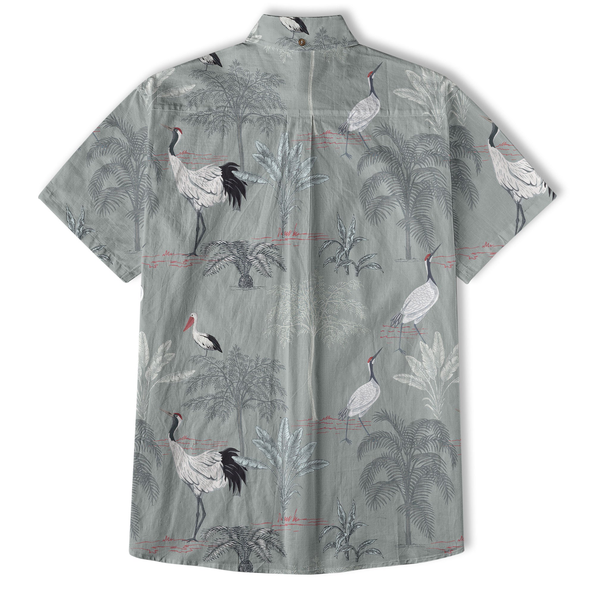 Tropical Birds in Exotic Flowers Wildlife and Plants Floral Colorful Shirt - The Palmix