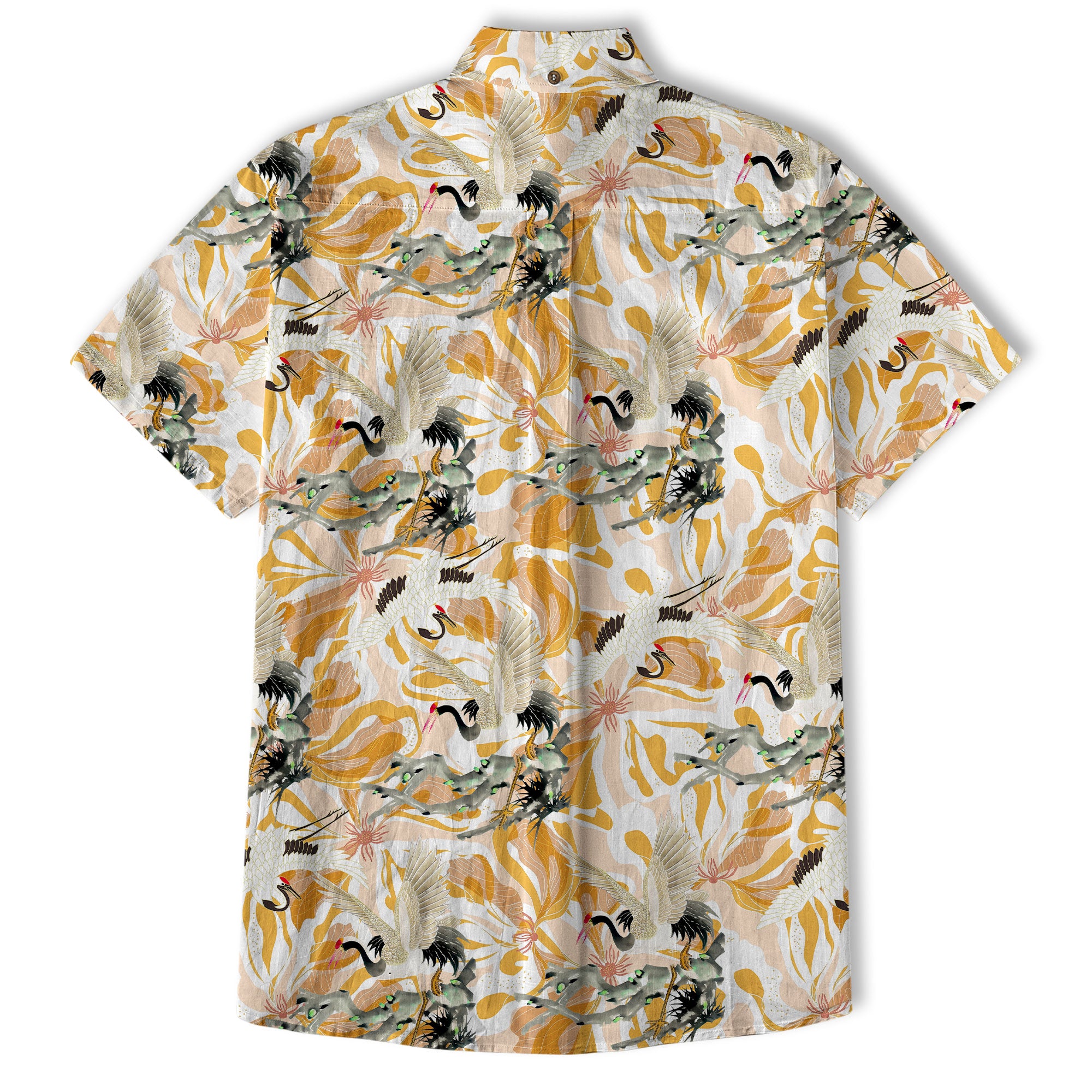 Tropical Birds in Exotic Flowers Wildlife and Plants Floral Colorful Shirt - The Palmix