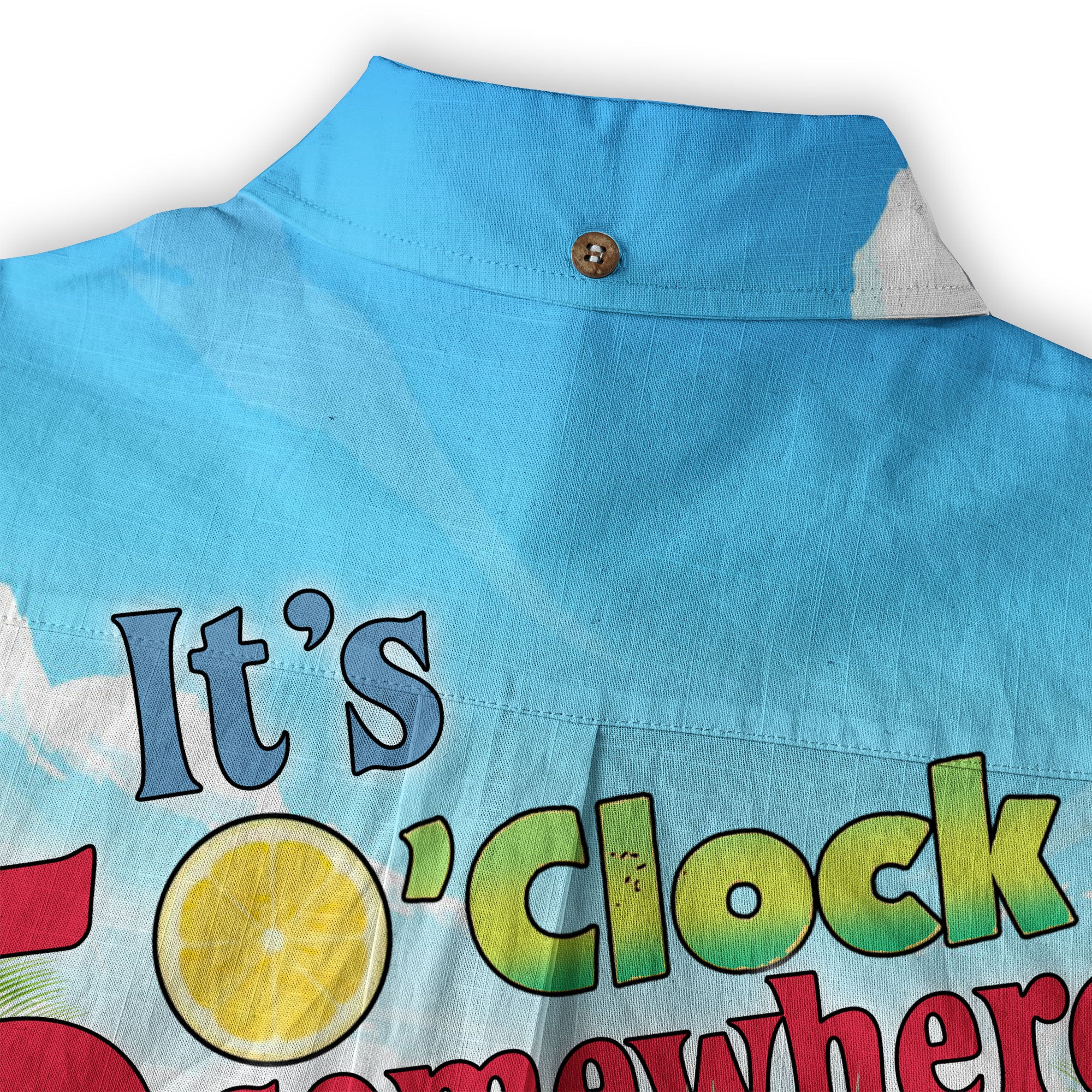 Parrot Summer Party Hawaiian Shirt, It's 5 Oclock Somewhere Button Up Shirt, Cocktail Tropical Hawaiian Shirt - The Palmix