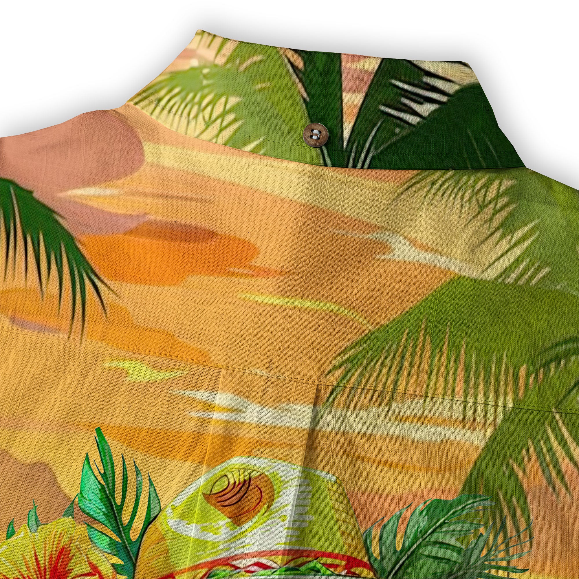 It's 5 o'clock Somewhere Tropical Parrot Cocktail Sunset Aloha Hawaii Shirt - The Palmix