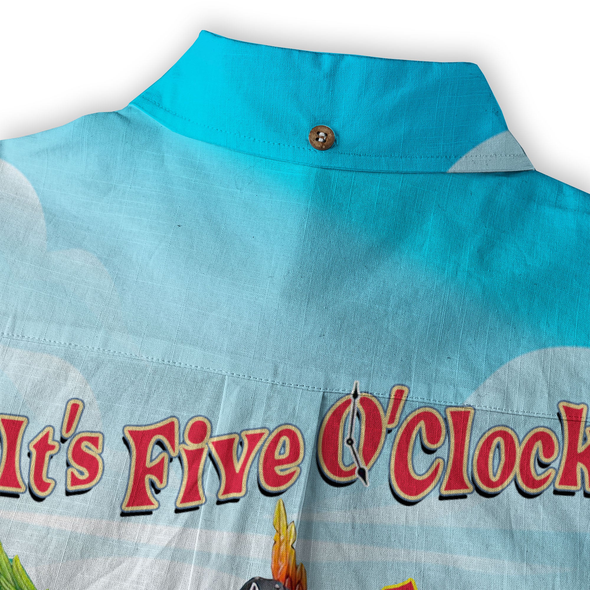 It's 5 o'clock Somewhere Tropical Parrot Cocktail Sunset Aloha Hawaii Shirt for Men - The Palmix