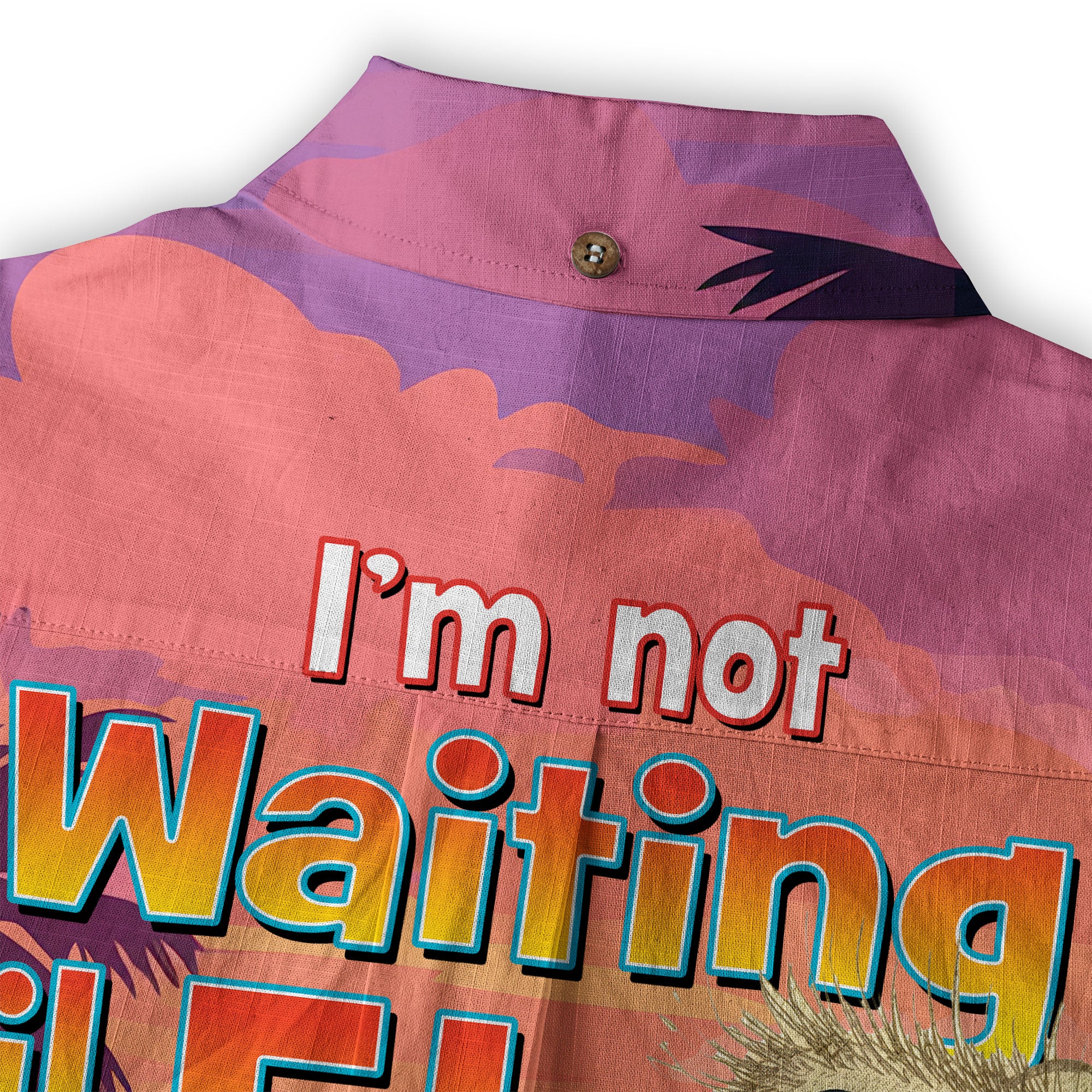Funny Parrot Summer Party Hawaiian Shirt, I'm Not Waiting Til 5 O'clock Beach Vacation Button Up Shirt, Cocktail Tropical Hawaiian Shirt - The Palmix