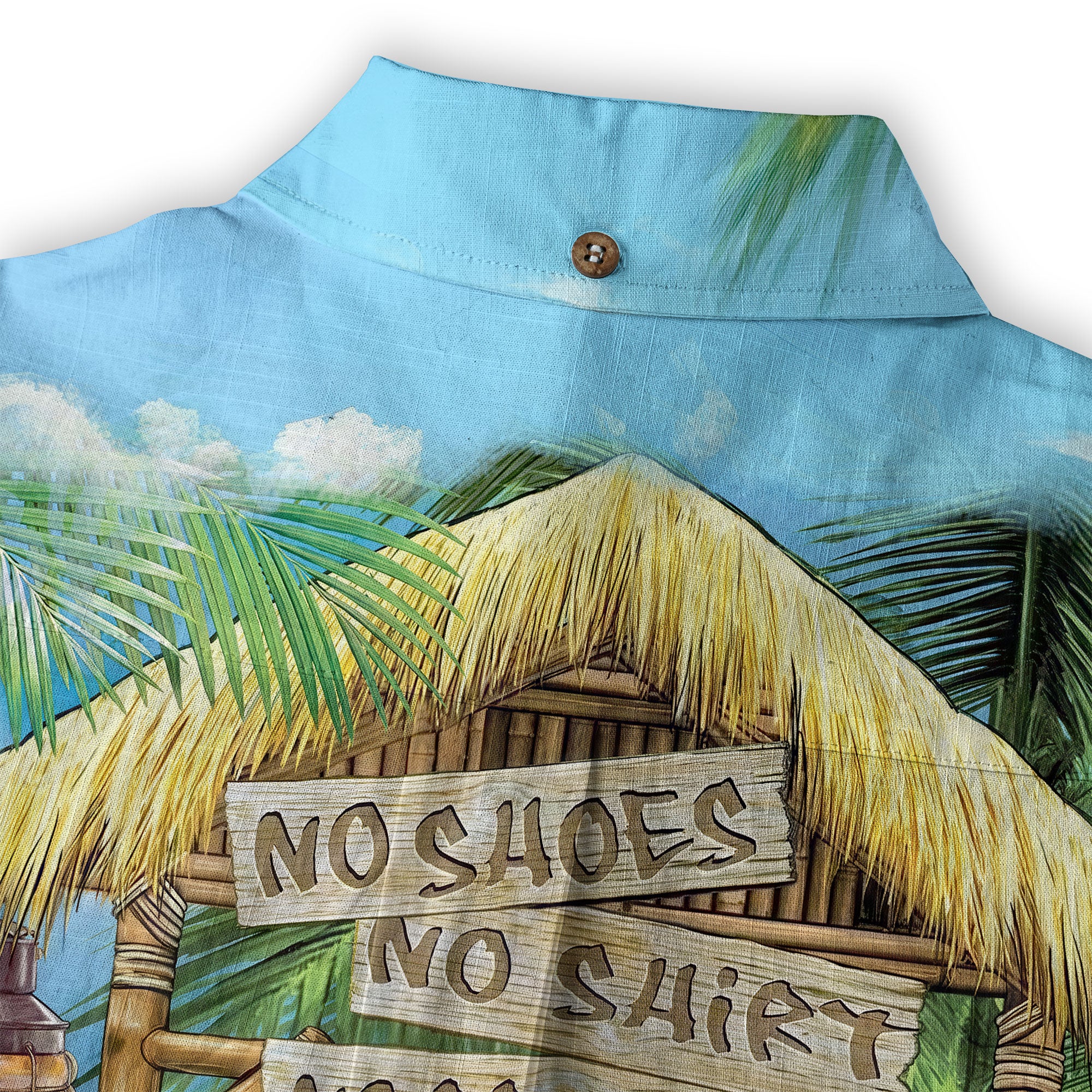 No Shoes No Shirt No Problem Parrot Aloha Hawaiian Shirt - The Palmix