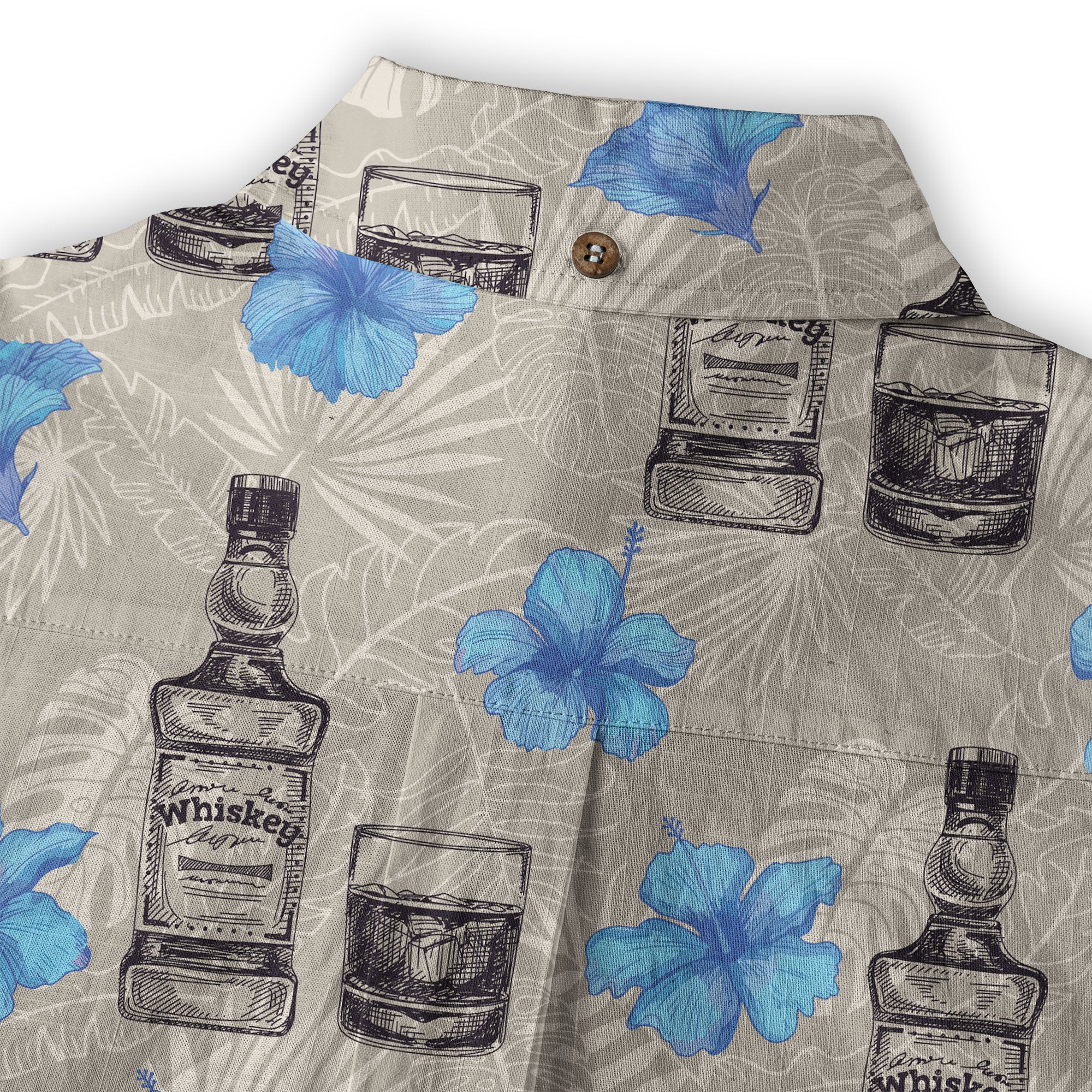 Whiskey Hawaiian Shirt, Whiskey Shirt Whisky Short-sleeve Hawaiian Shirt Cocktail Aloha Shirt - The Palmix