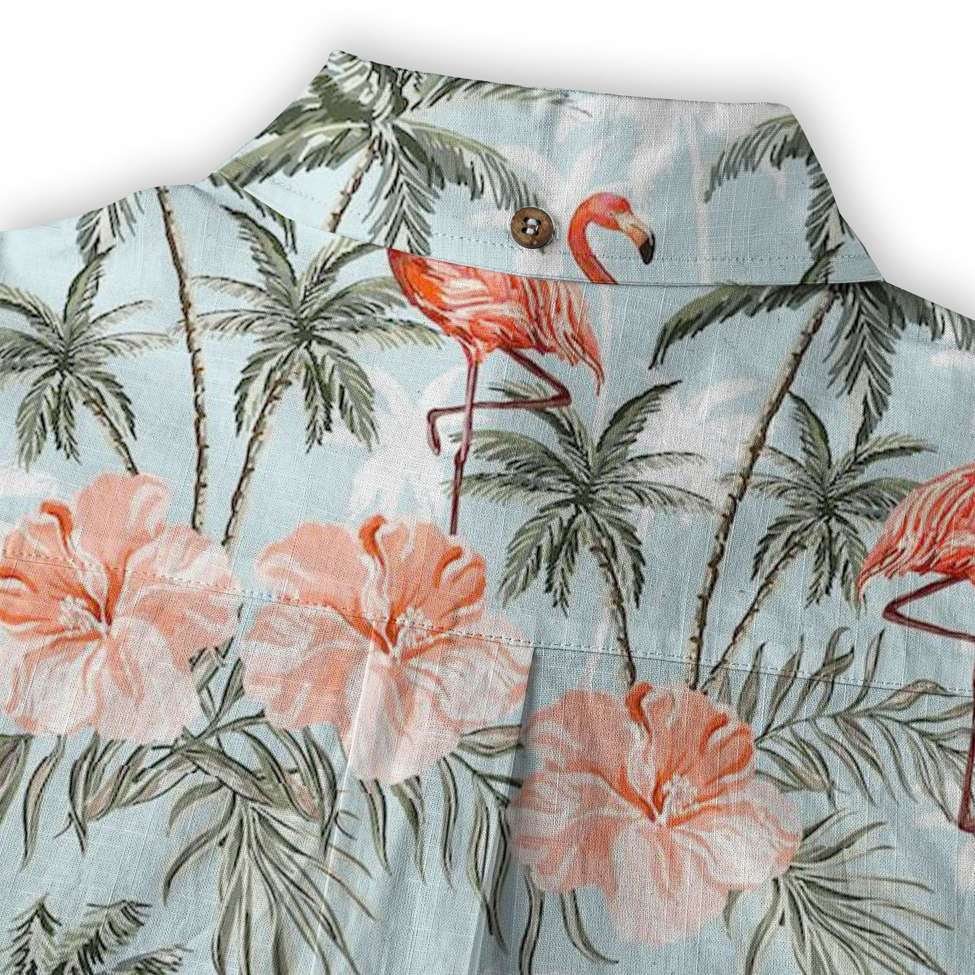 Flamingo Aloha Hawaii Shirt, Summer Beach Hawaii Shirt - The Palmix
