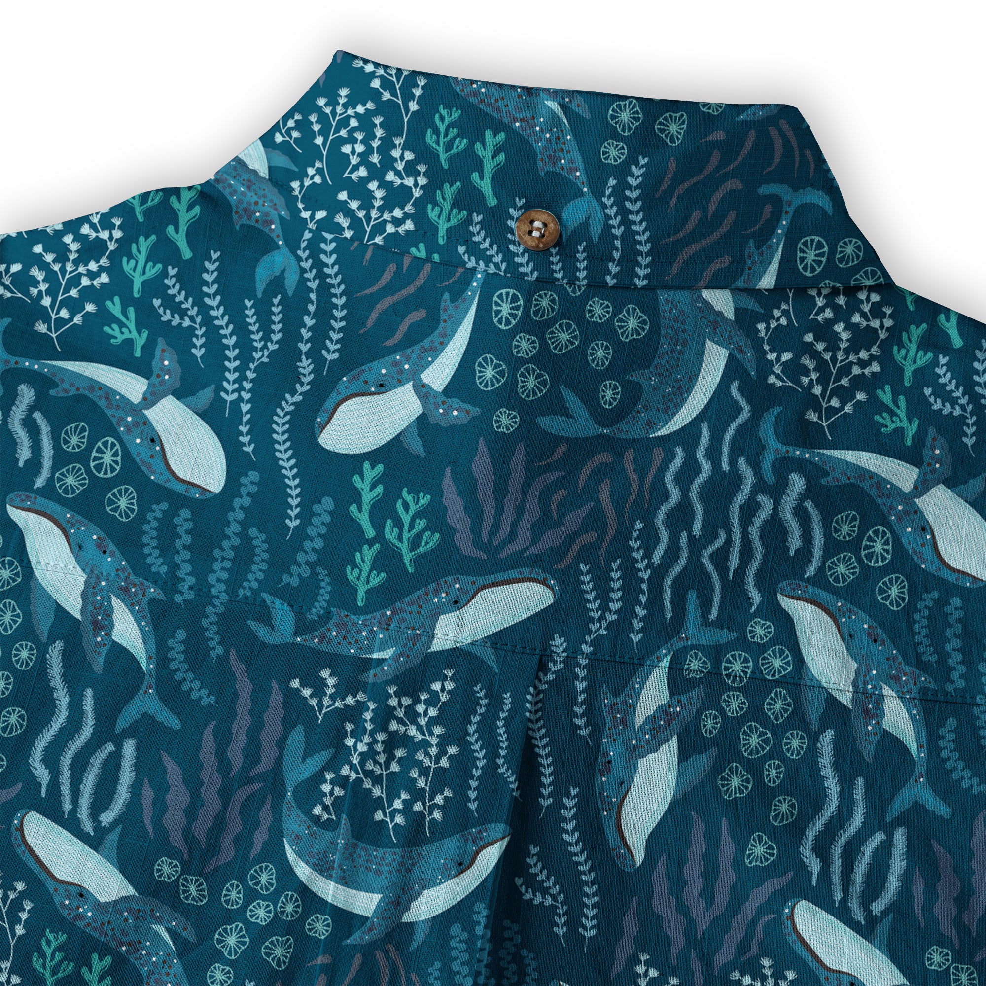 Humpback Whales Hawaii Shirt, Ocean Animals Button Up Shirt - The Palmix