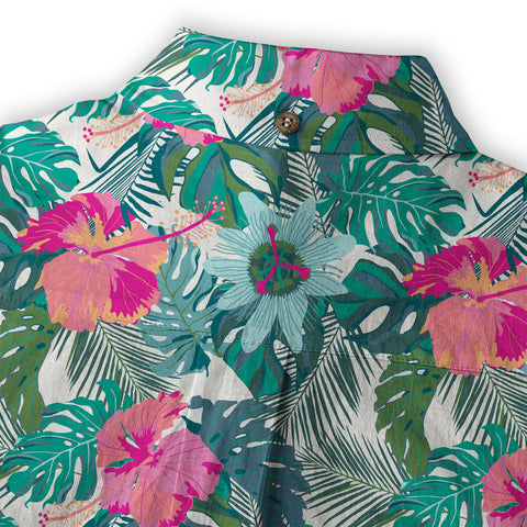 Flowers Hawaii Pattern Shirt, Aloha Hawaiian Shirt - The Palmix