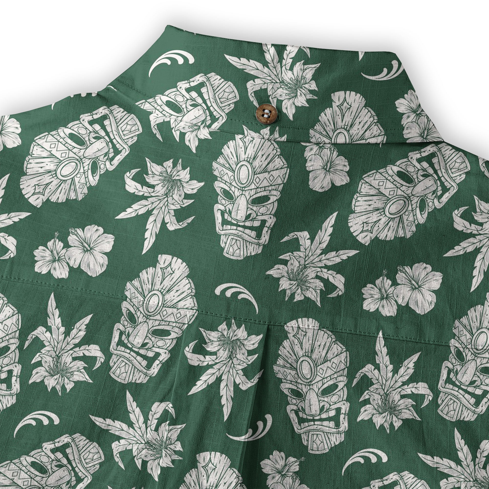 Tiki Mask Pattern Hawaii Shirt for Men - The Palmix