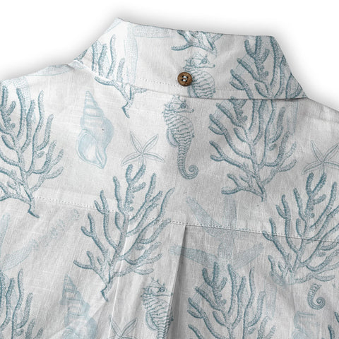 Sea Ocean Animals Women's Hawaiian Shirt, Ocean Animals Hawaiian Shirt - The Palmix