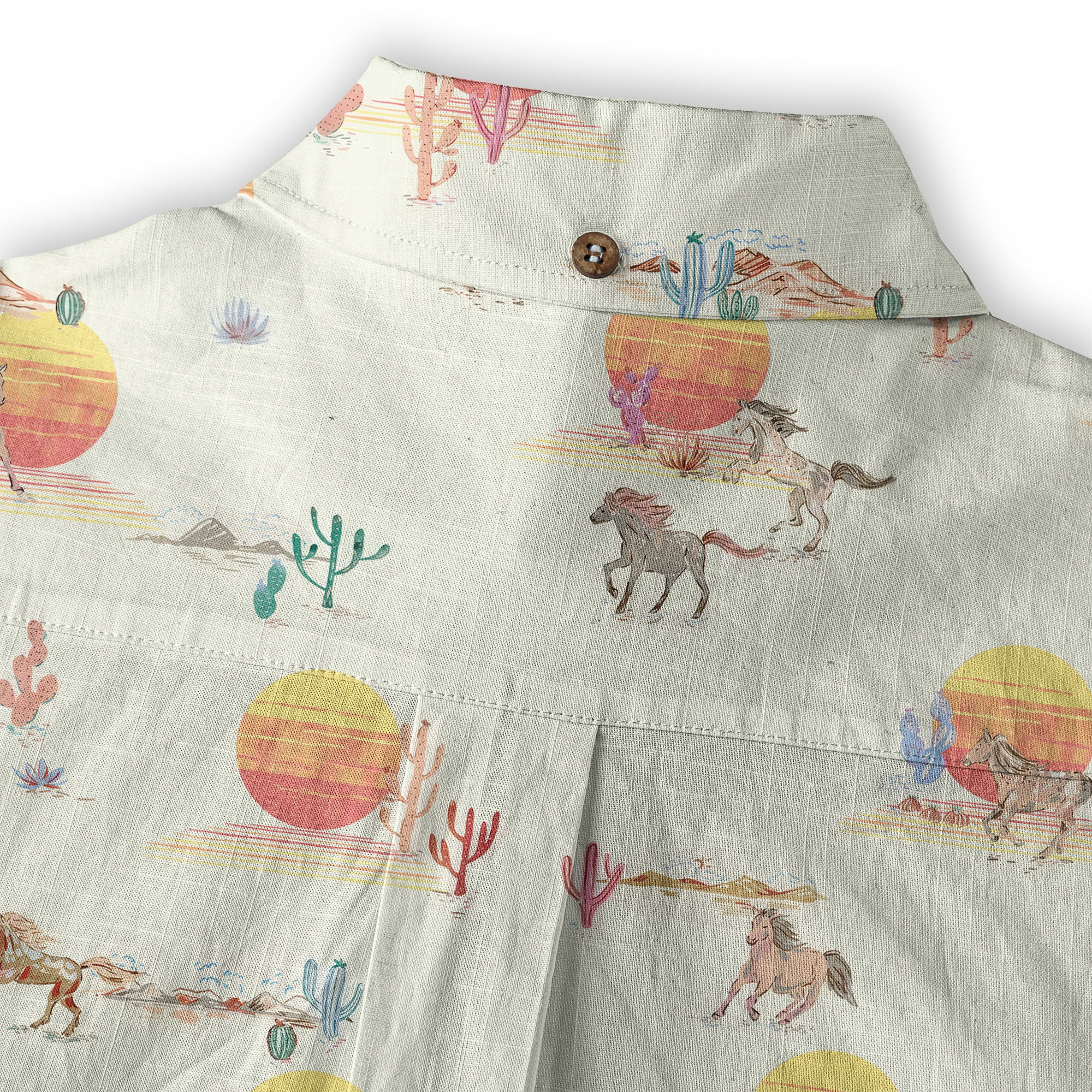 Horses Running Desert Western Hawaiian Shirt Desert Summer Beach Aloha Shirt - The Palmix