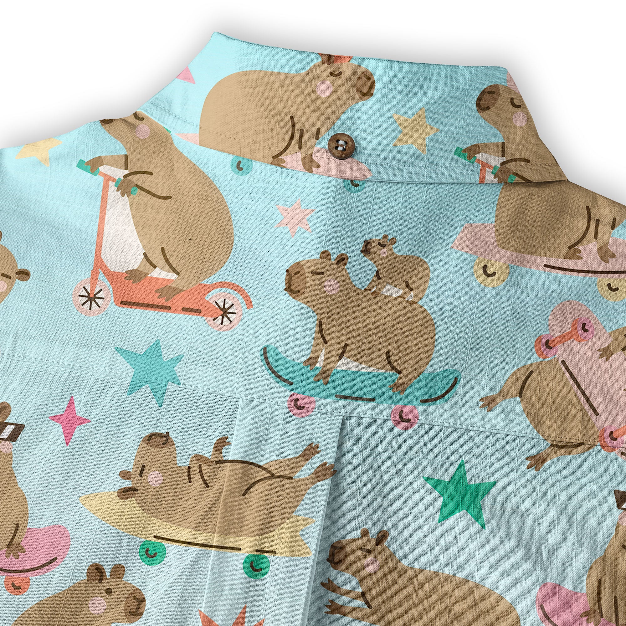 Tropical Capybara Hawaiian Shirt Aloha Funny Beach Capybara Shirt - The Palmix