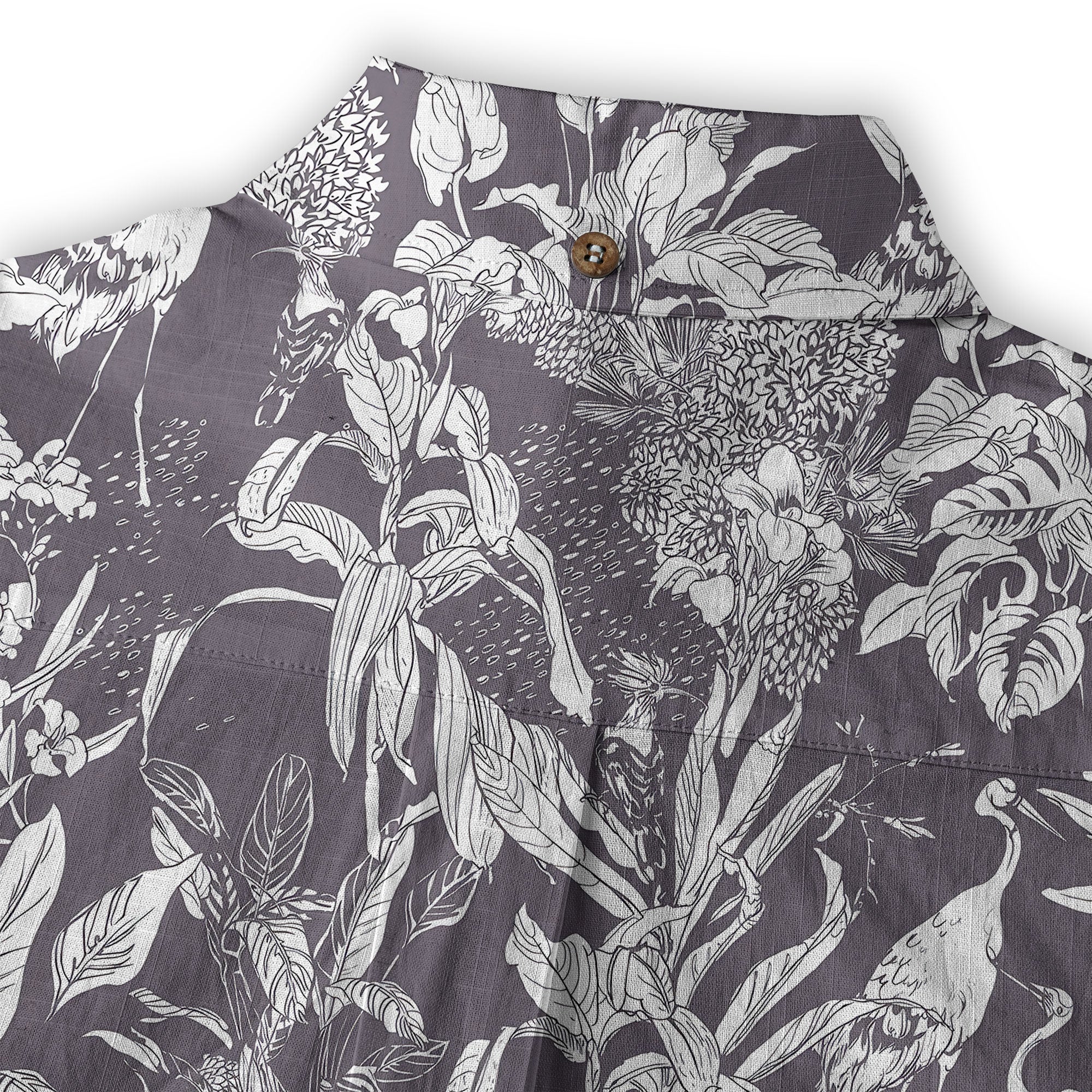 Tropical Birds in Exotic Flowers Wildlife and Plants Floral Colorful Shirt - The Palmix