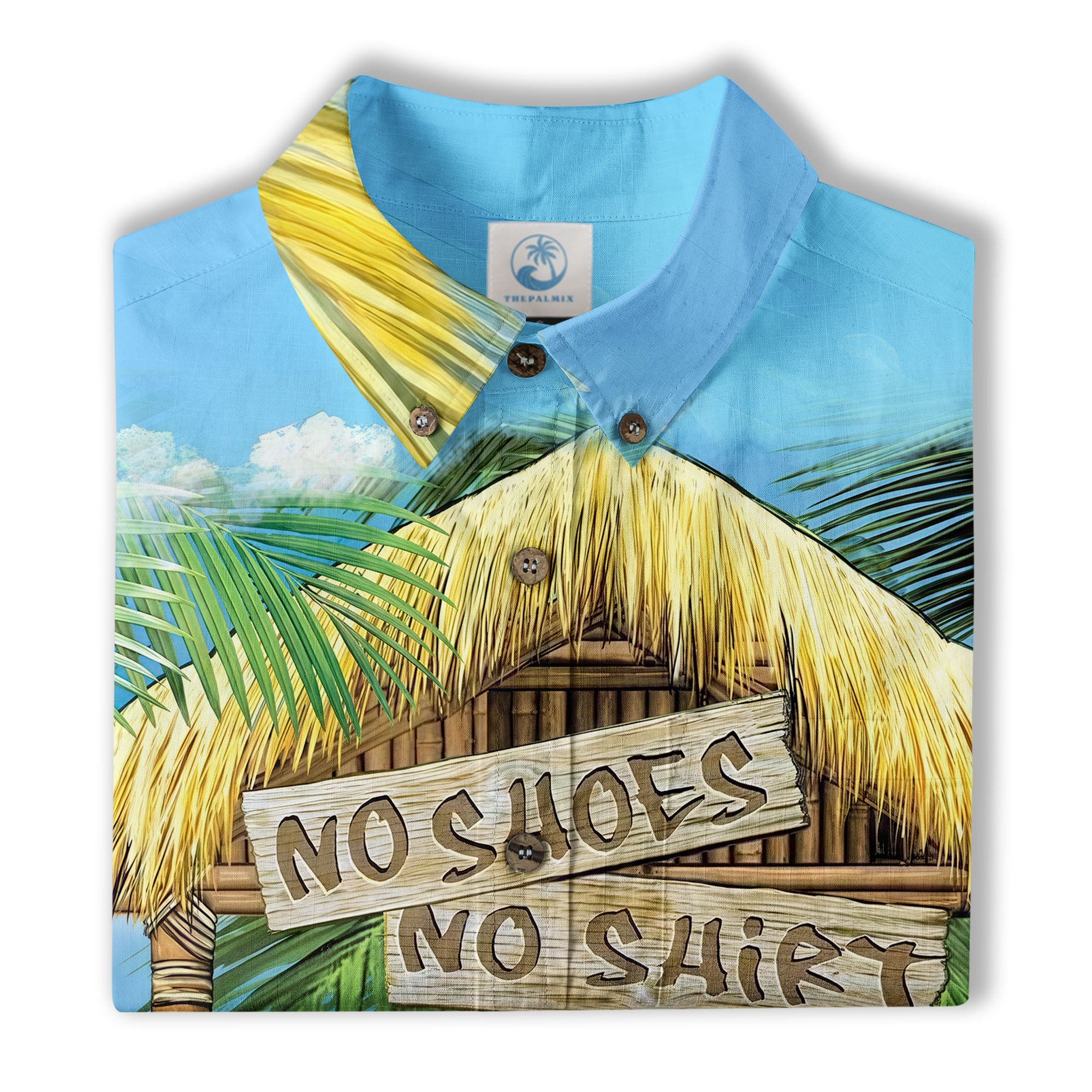 No Shoes No Shirt No Problem Parrot Aloha Hawaiian Shirt - The Palmix