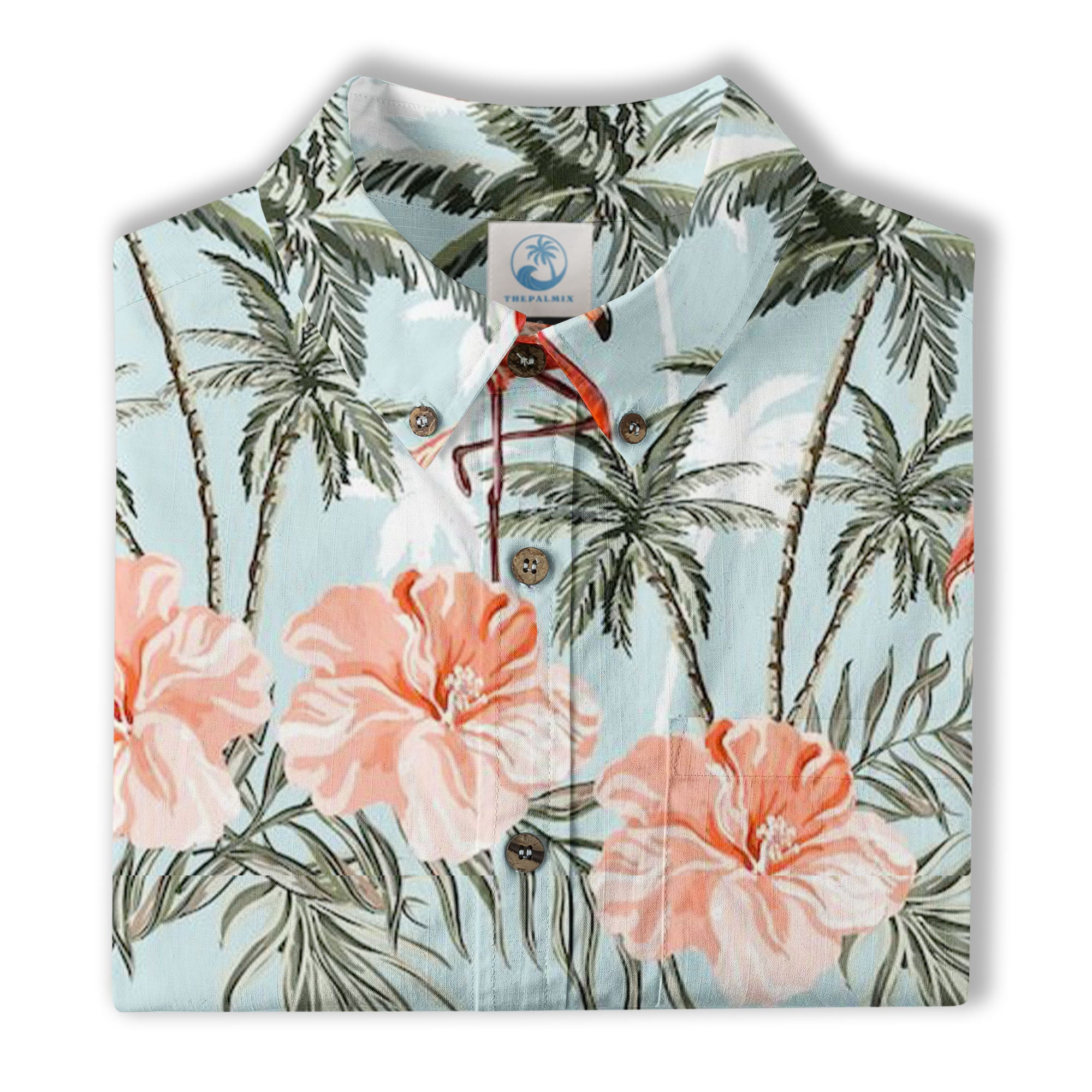 Flamingo Aloha Hawaii Shirt, Summer Beach Hawaii Shirt - The Palmix