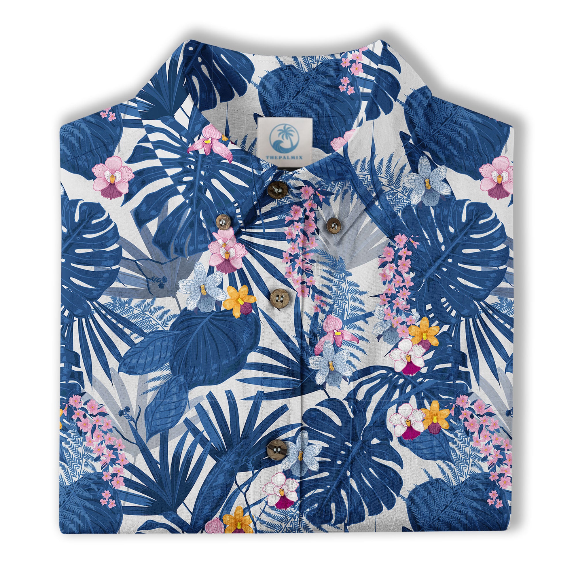 Tropical Floral Pattern Hawaii Shirt, Tranquil Blossom Hawaii Shirt - The Palmix
