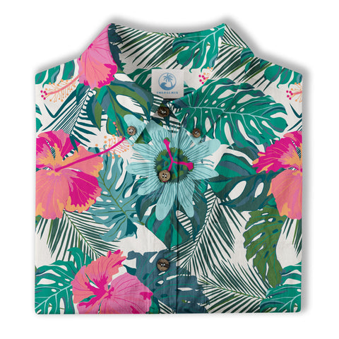 Flowers Hawaii Pattern Shirt, Aloha Hawaiian Shirt - The Palmix