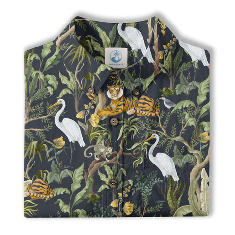 Tropical Jungle Hawaiian Shirt - The Palmix
