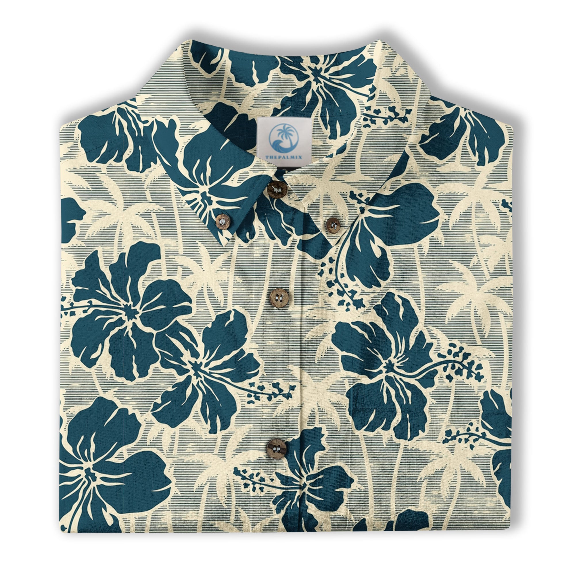 Hibiscus Flowers With Palm Tree Hawaii Shirt - The Palmix