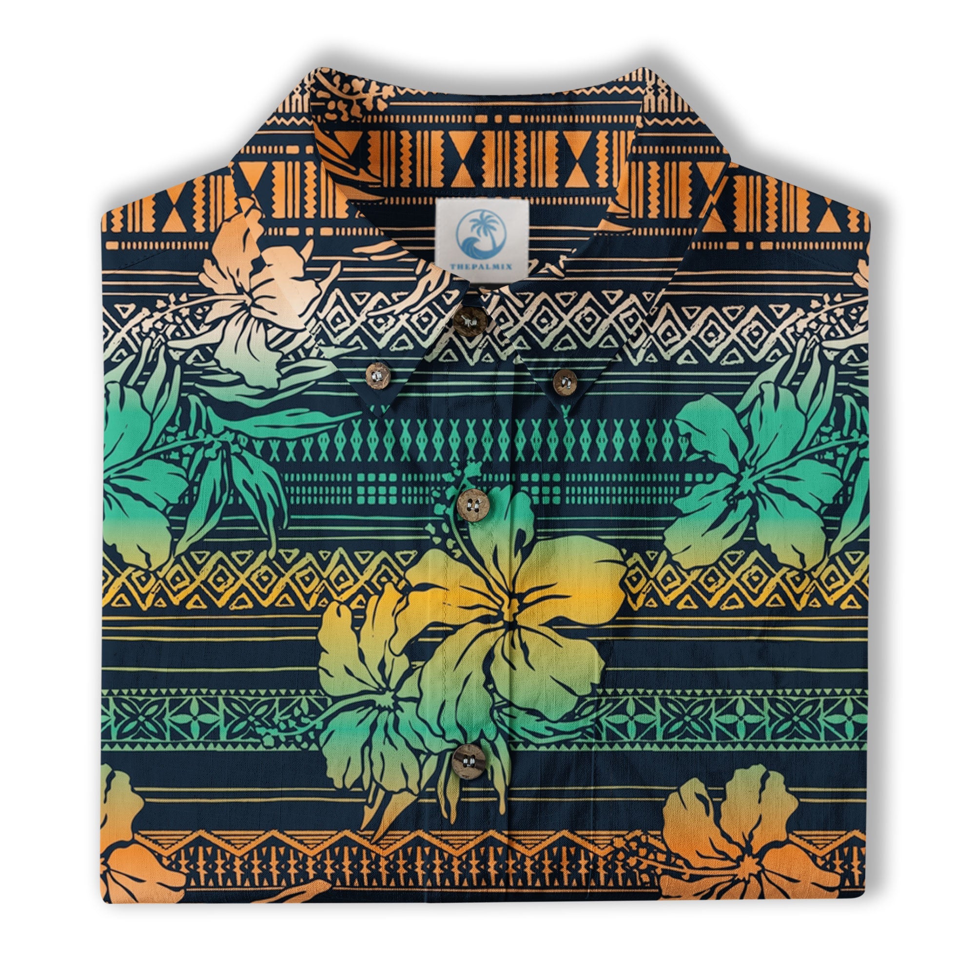 Vintage Hawaiian Style Pattern Hawaii Shirt, Hibiscus Hawaii Shirt - The Palmix