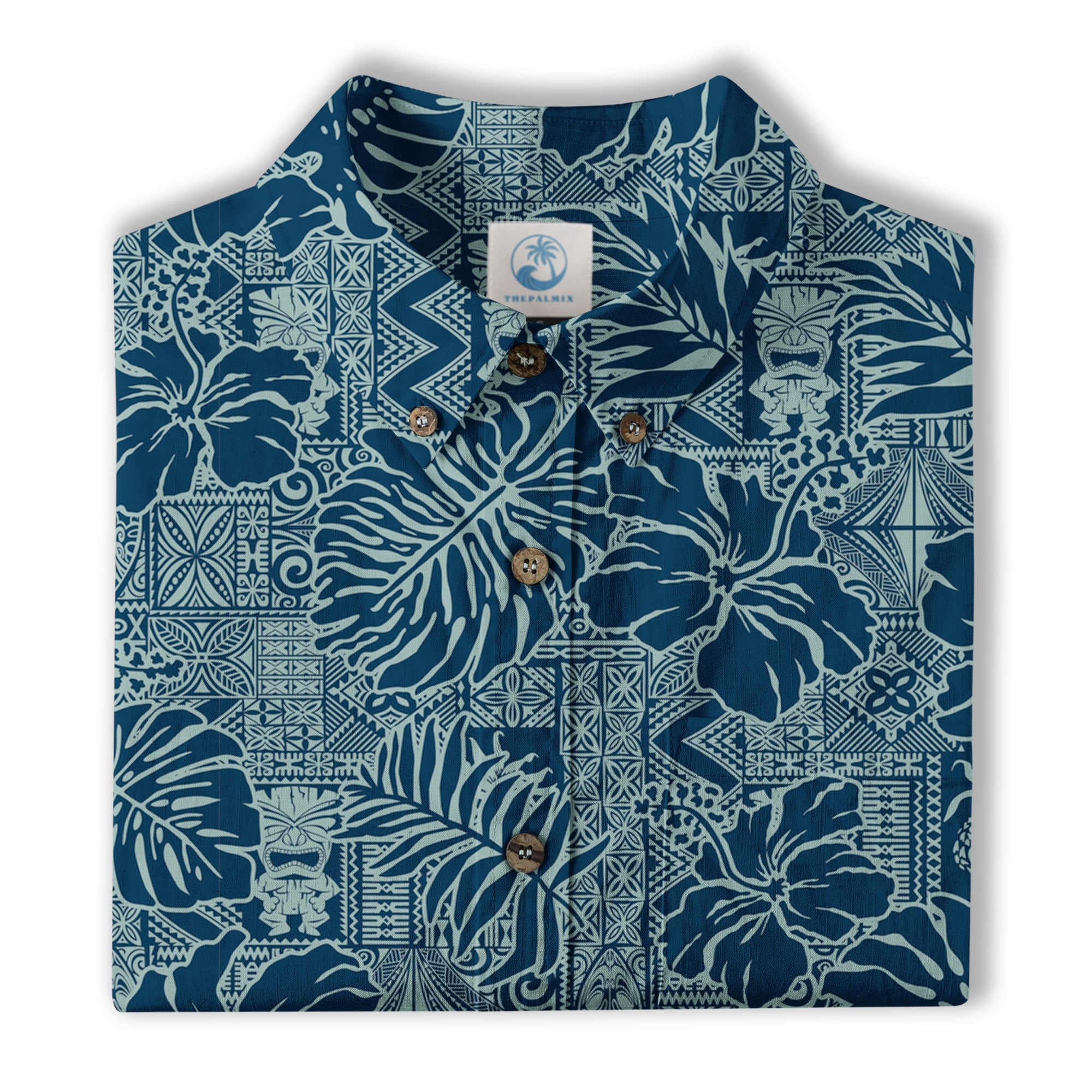 Vintage Hawaiian Style Pattern Hawaii Shirt, Hibiscus Hawaii Shirt - The Palmix