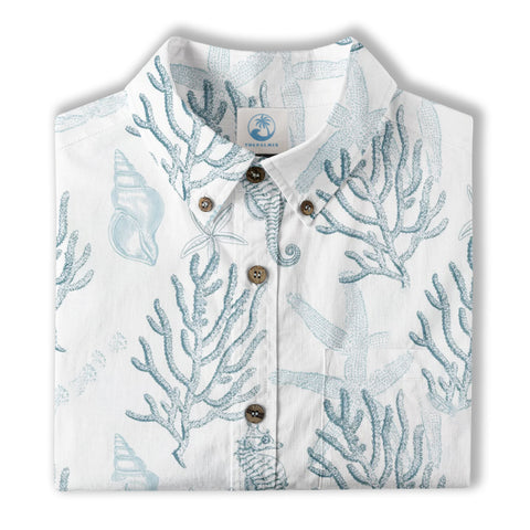 Sea Ocean Animals Women's Hawaiian Shirt, Ocean Animals Hawaiian Shirt - The Palmix