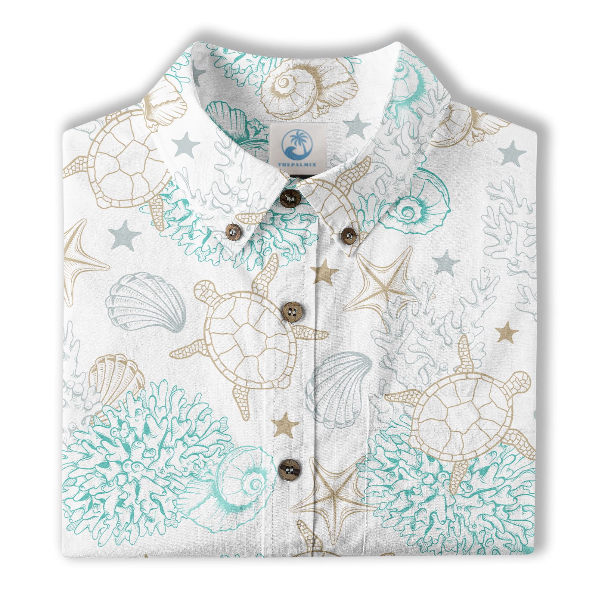 Sea Ocean Animals Women's Hawaiian Shirt, Ocean Animals Hawaiian Shirt - The Palmix