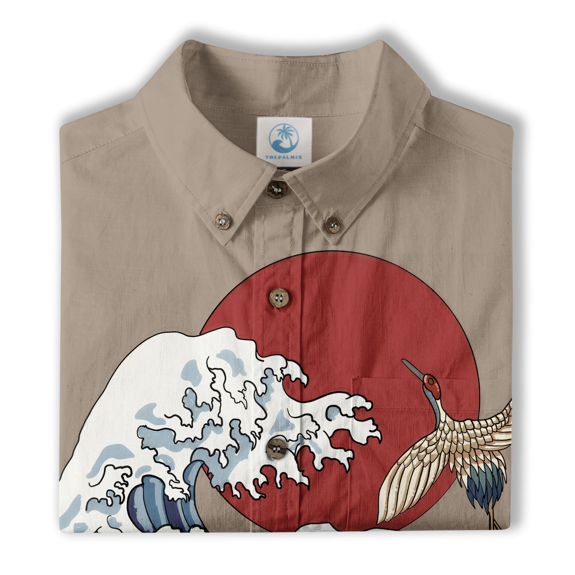 Animals Japanese Koifish Crane Hawaiian Shirt Beach Vacation Hawaiian - The Palmix