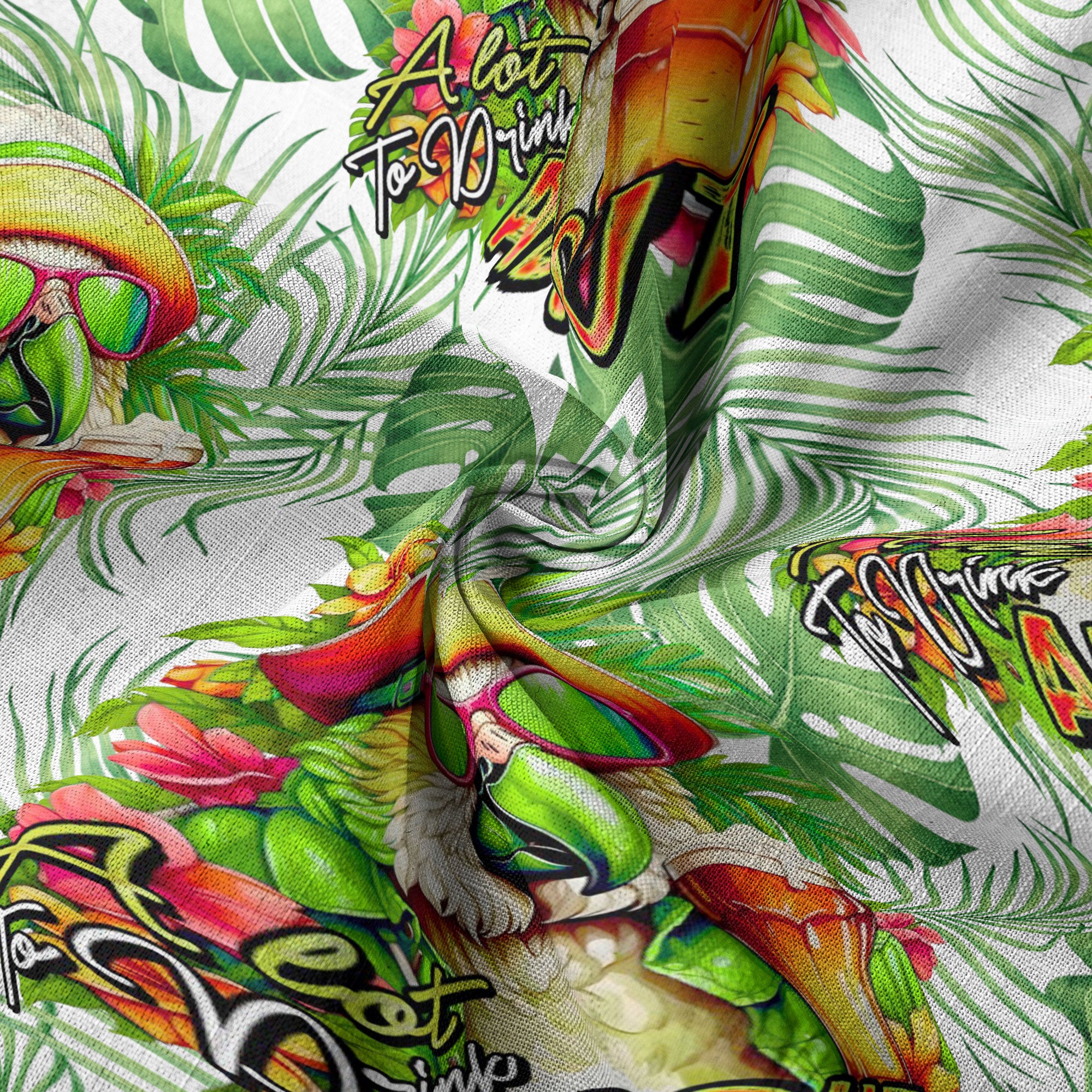 A Lot to Drink ABOUT Tropical Parrot Summer Hawaiian Shirt, Parrot Cocktail Hawaiian Shirt - The Palmix