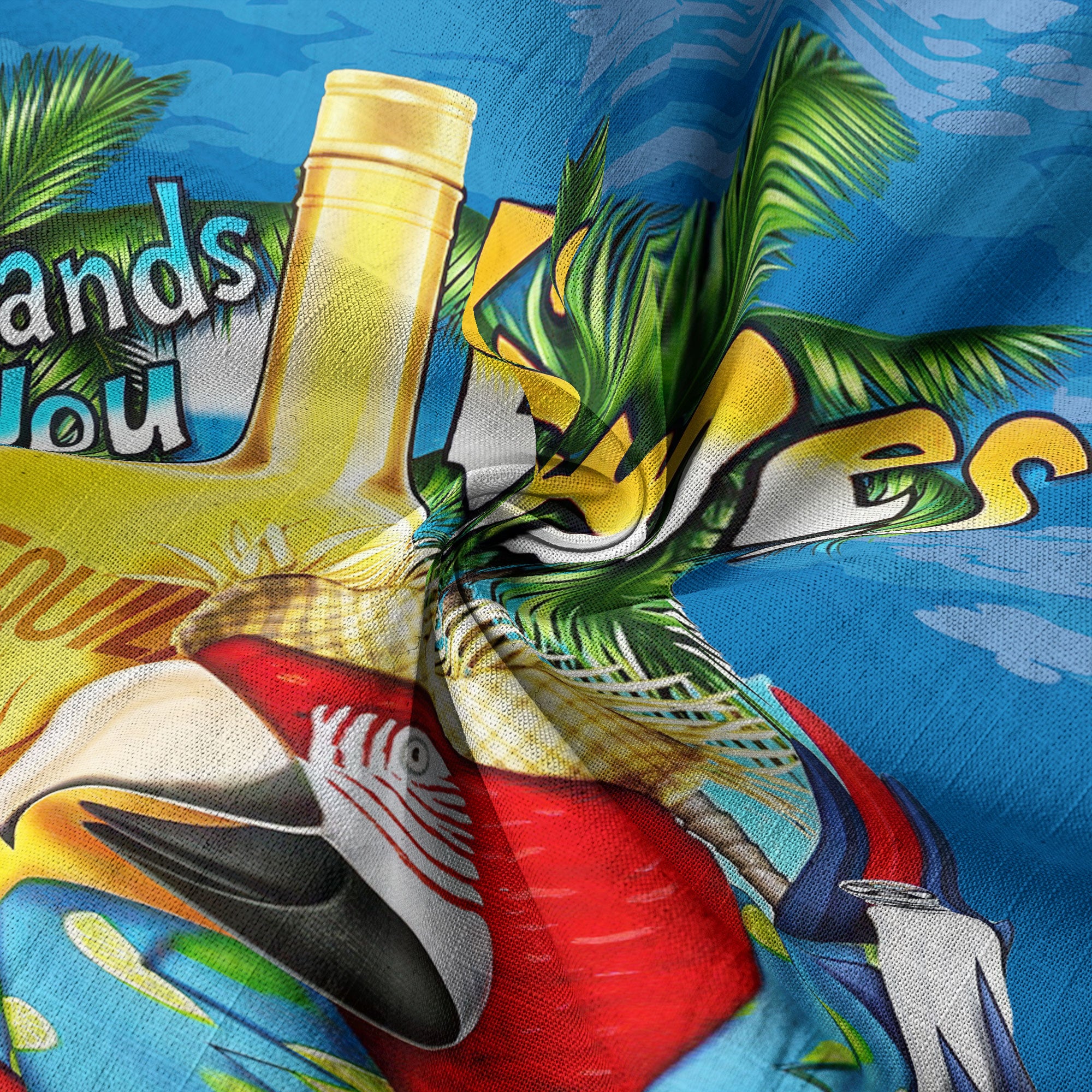 When Life Hands You Limes Parrot Hawaiian Shirt, Tequlia Parrot Hawaiian Shirt
