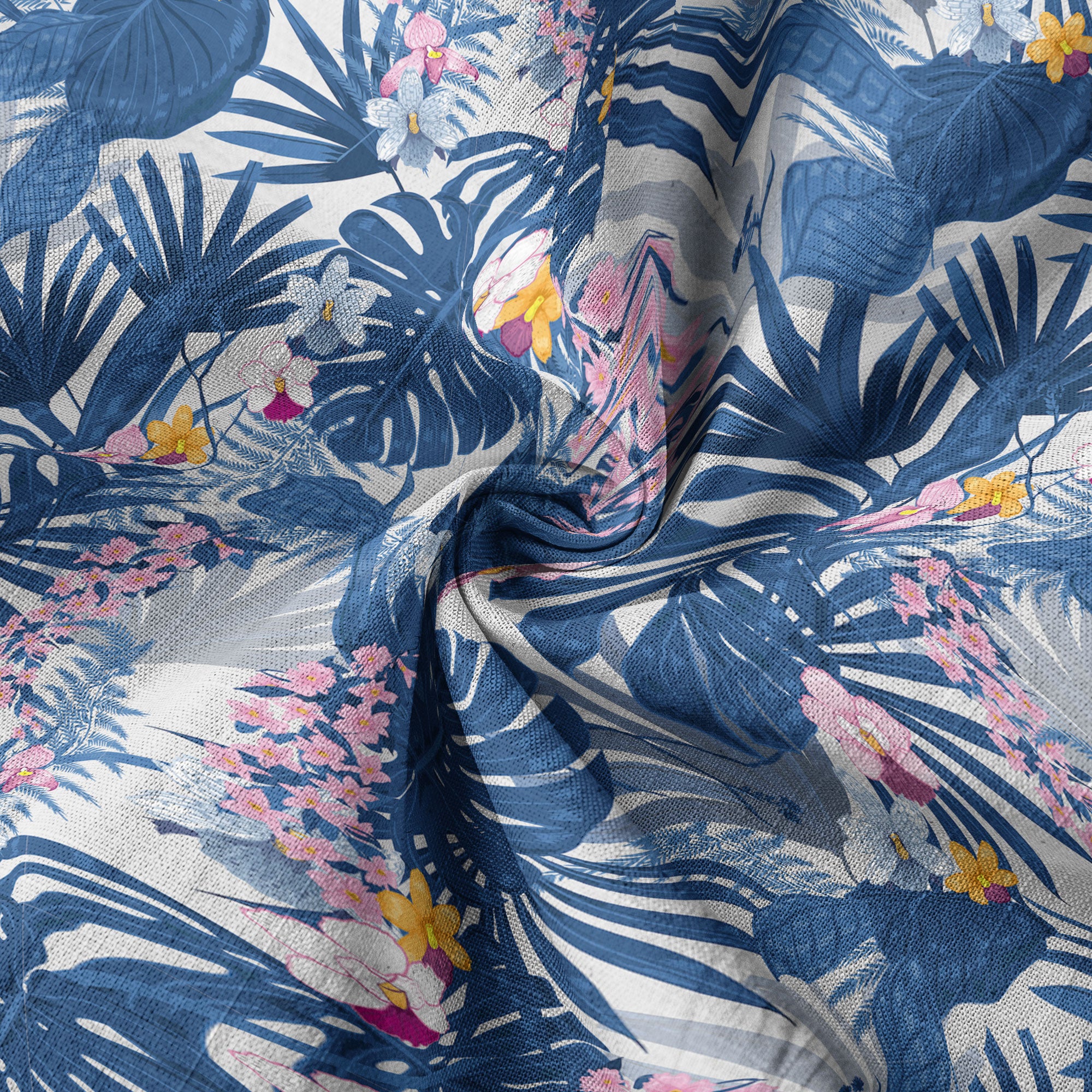 Tropical Floral Pattern Hawaii Shirt, Tranquil Blossom Hawaii Shirt - The Palmix
