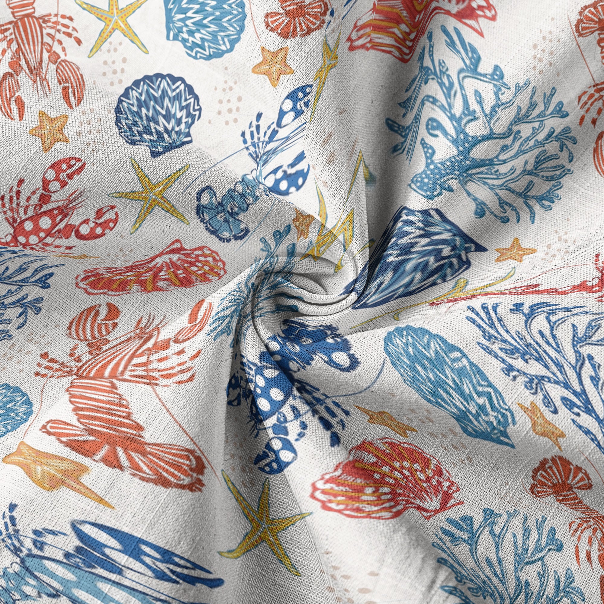 Ocean Animals Hawaiian Button Up Shirt, Optopus Summer Beach Shirt - The Palmix