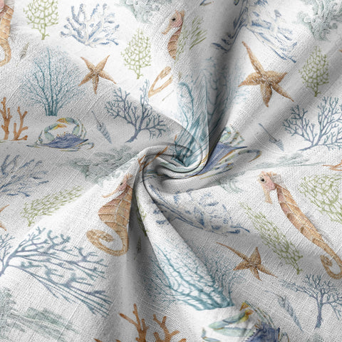 Ocean Animals Hawaiian Button Up Shirt, Optopus Summer Beach Shirt - The Palmix