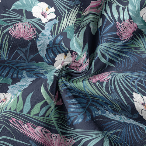 Vintage Dark Aloha Pattern Hawaii Shirt - The Palmix