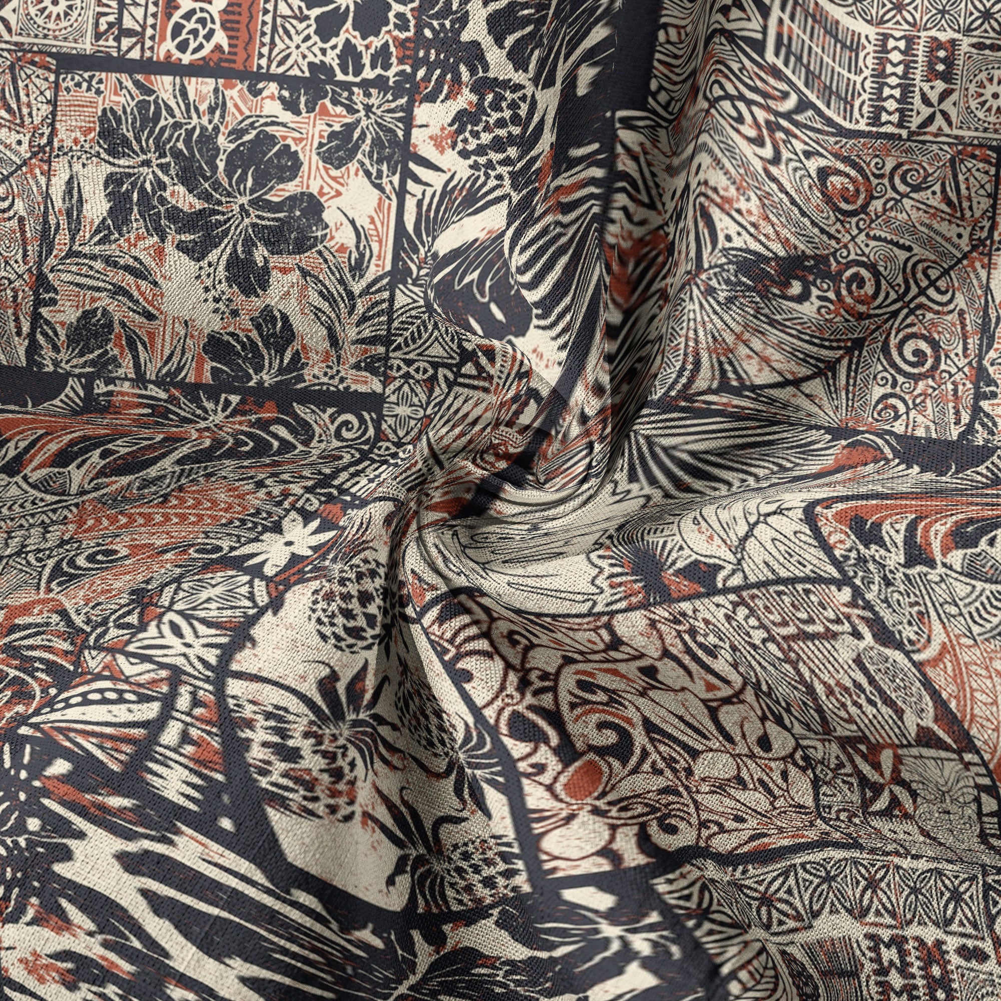 Retro Polynesian Flowers Hawaii Shirt, Aloha Pattern Hawaii Shirt - The Palmix