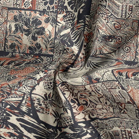 Retro Polynesian Flowers Hawaii Shirt, Aloha Pattern Hawaii Shirt - The Palmix