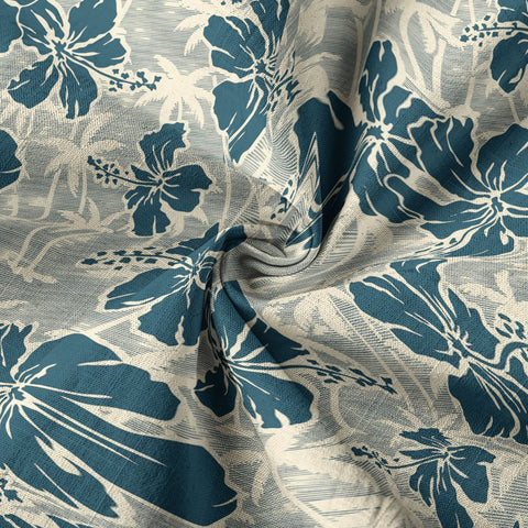 Hibiscus Flowers With Palm Tree Hawaii Shirt - The Palmix