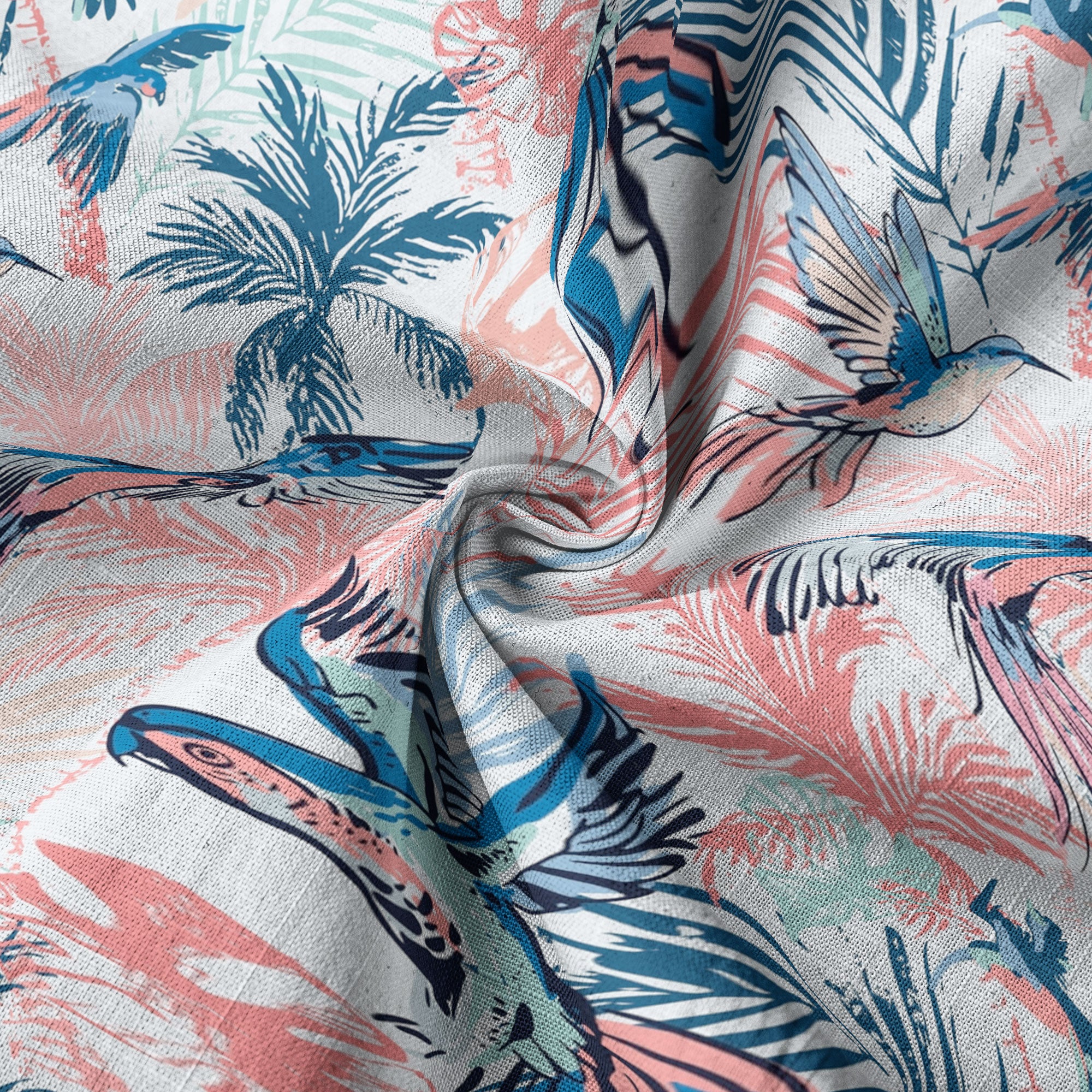 Flying Bird Aloha Flowers Hawaii Shirt, Hibiscus Hawaii Shirt - The Palmix