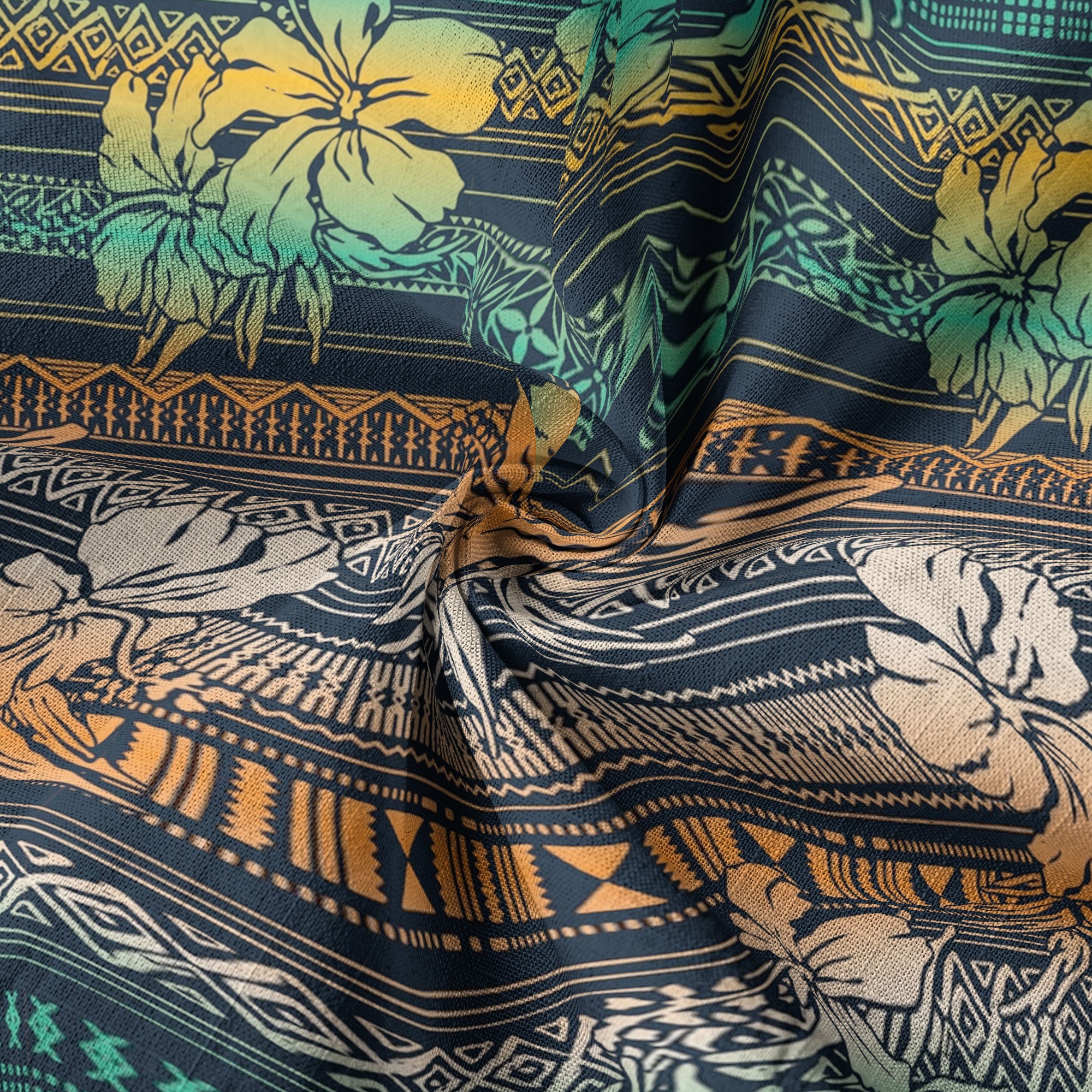 Vintage Hawaiian Style Pattern Hawaii Shirt, Hibiscus Hawaii Shirt - The Palmix