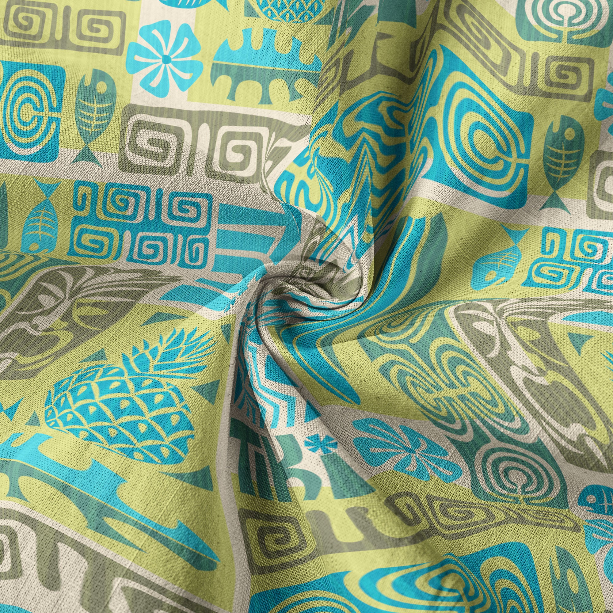 Exotic Tiki Pattern Hawaii Shirt, Hibiscus Hawaii Shirt - The Palmix