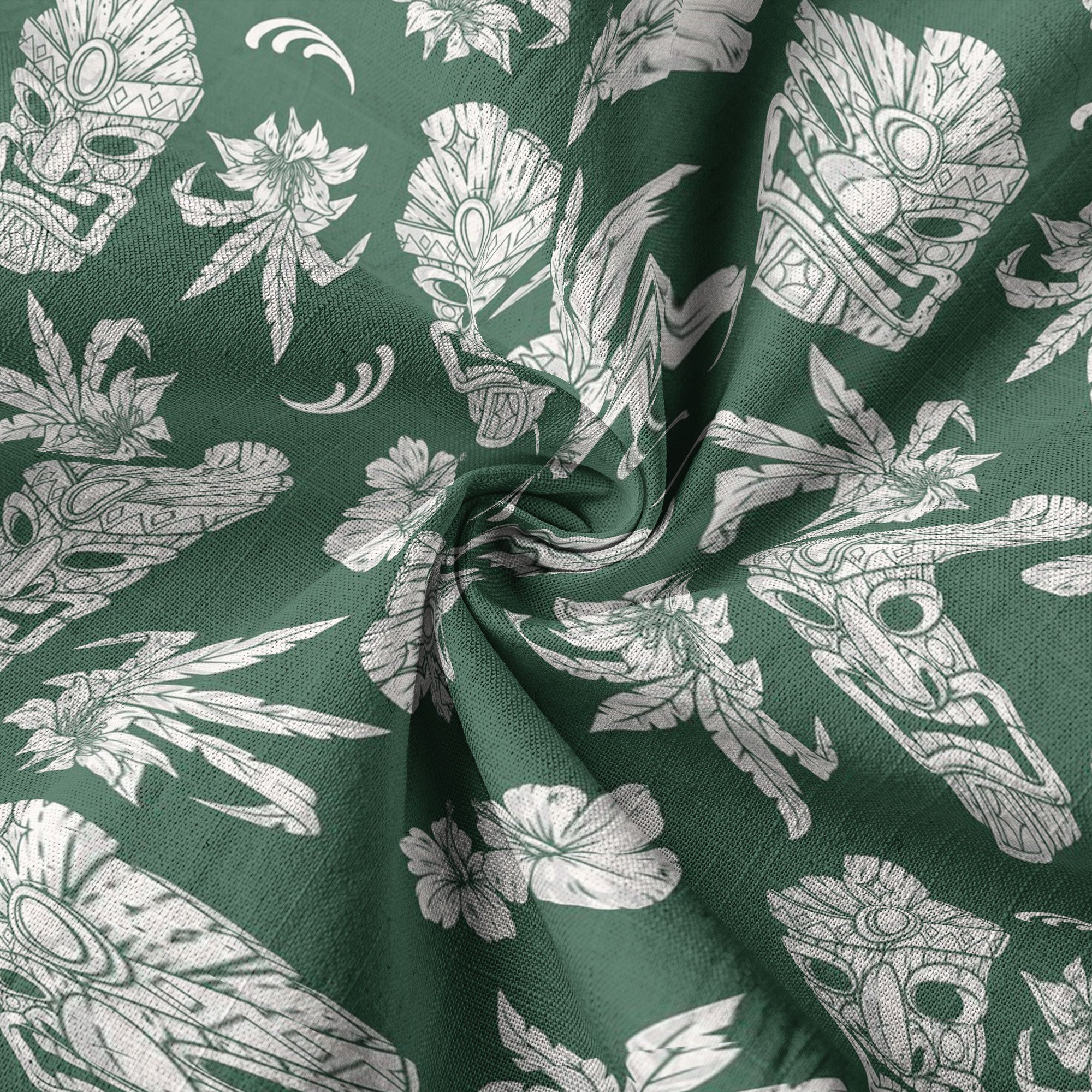 Tiki Mask Pattern Hawaii Shirt for Men - The Palmix
