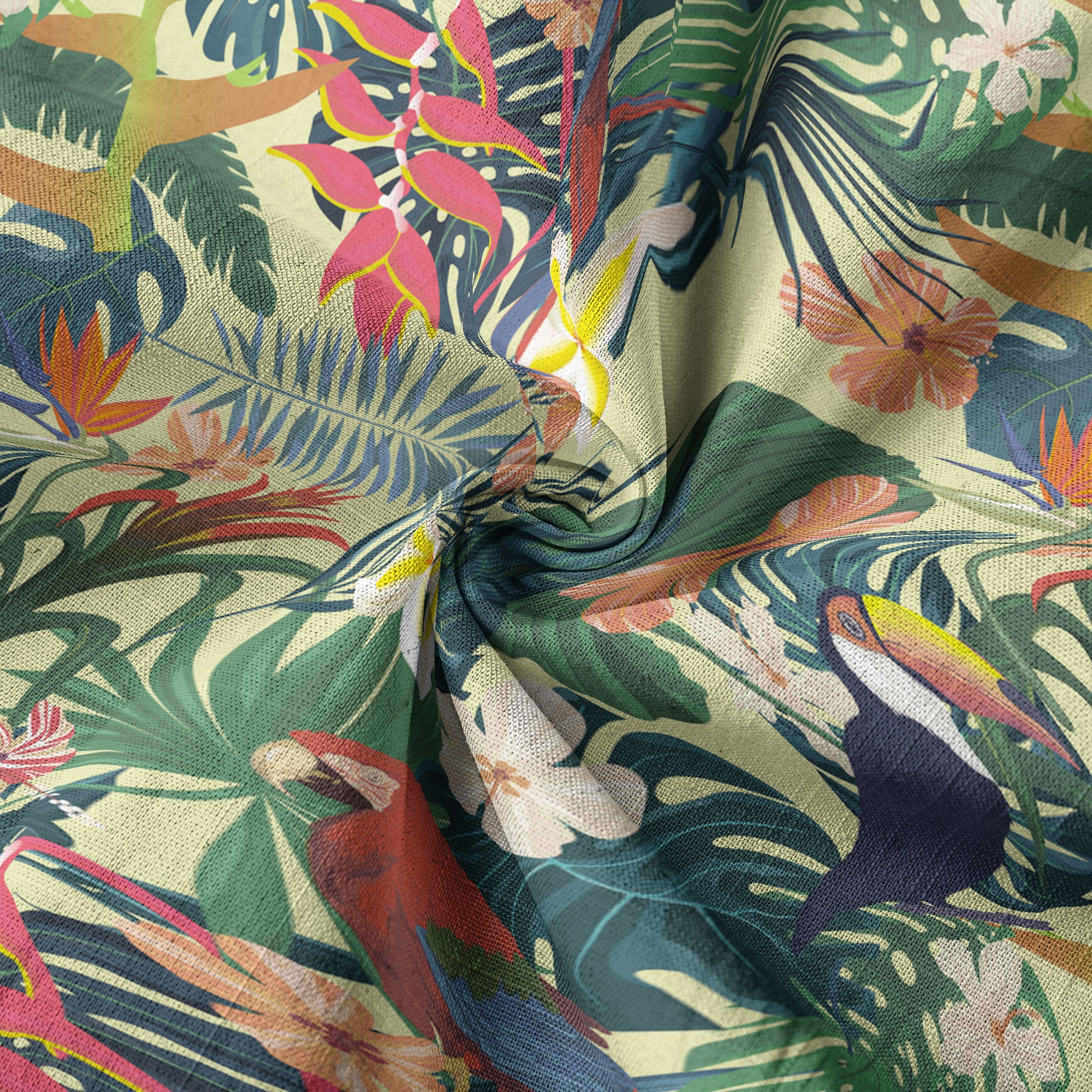 Vintage Parrots Hawaii Shirt for Men, Aloha Pattern Hawaii Shirt - The Palmix