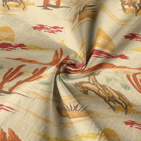 Horses Running Desert Western Hawaiian Shirt Desert Summer Beach Aloha Shirt - The Palmix