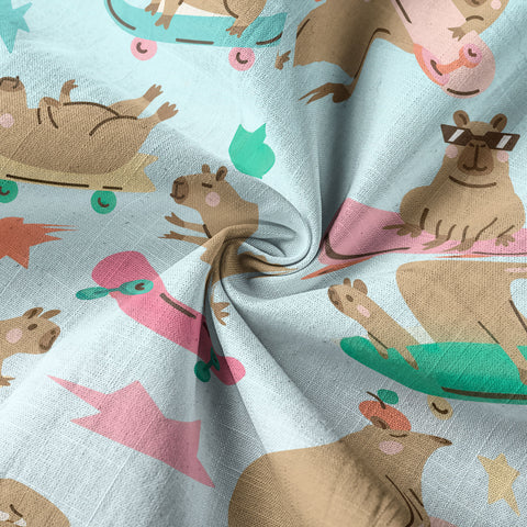 Tropical Capybara Hawaiian Shirt Aloha Funny Beach Capybara Shirt - The Palmix