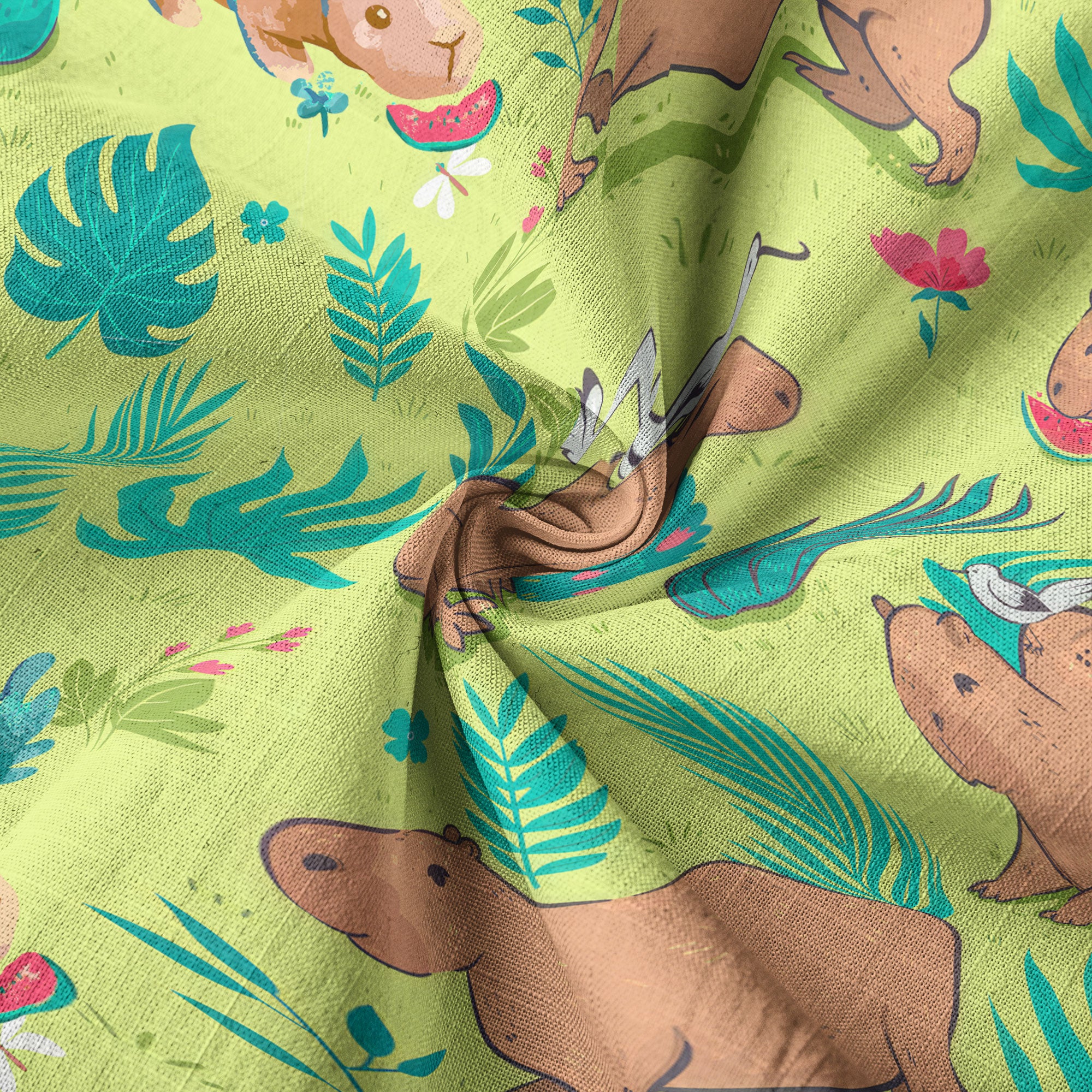 Tropical Capybara Hawaiian Shirt Aloha Funny Beach Capybara Shirt - The Palmix