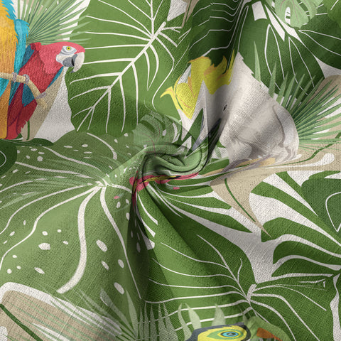 Vintage Tropical Parrots Butterfly Hawaiian Shirt Colorful Garden Flowers Shirt - The Palmix