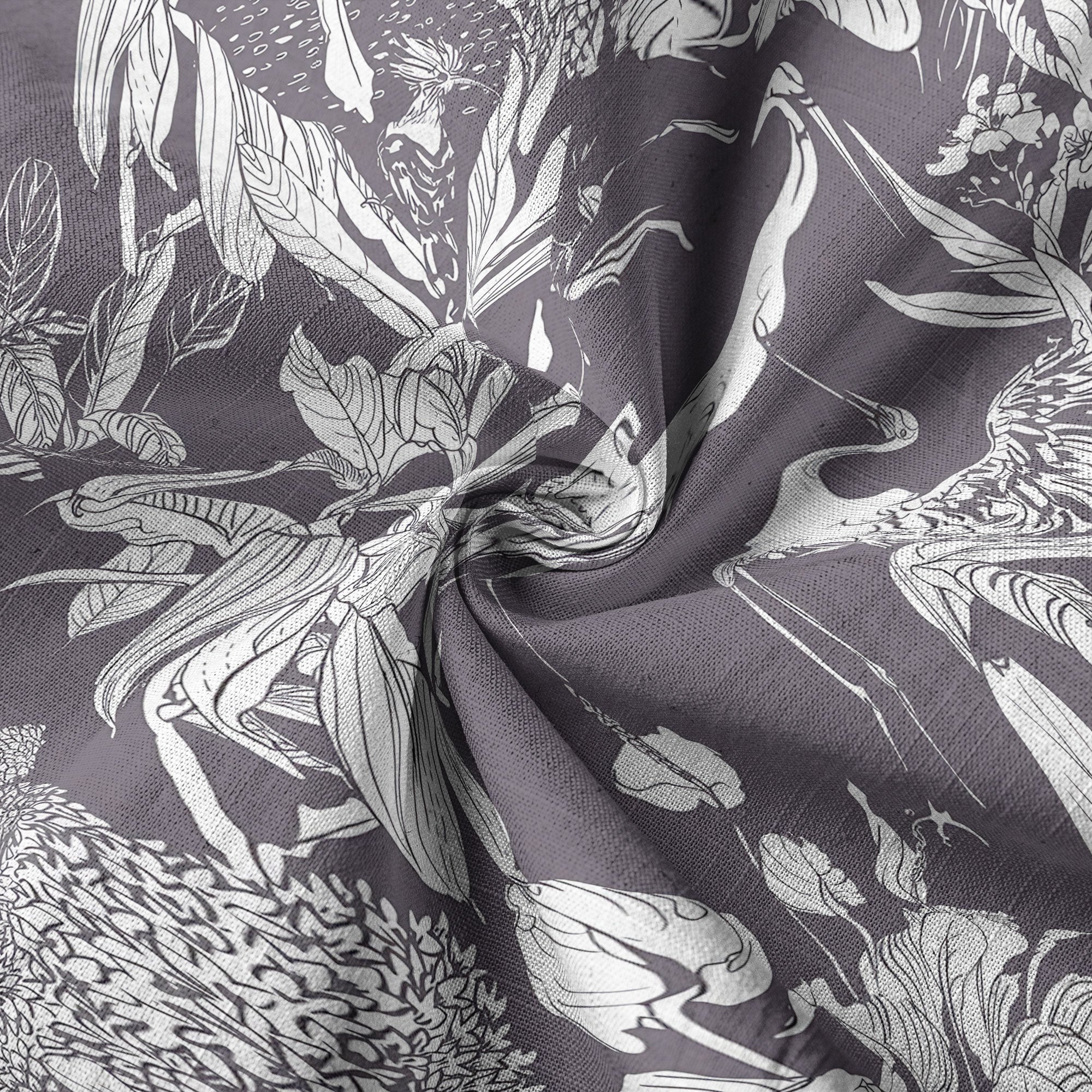 Tropical Birds in Exotic Flowers Wildlife and Plants Floral Colorful Shirt - The Palmix