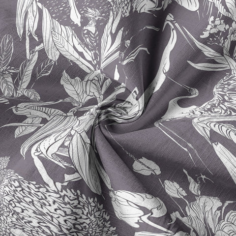 Tropical Birds in Exotic Flowers Wildlife and Plants Floral Colorful Shirt - The Palmix