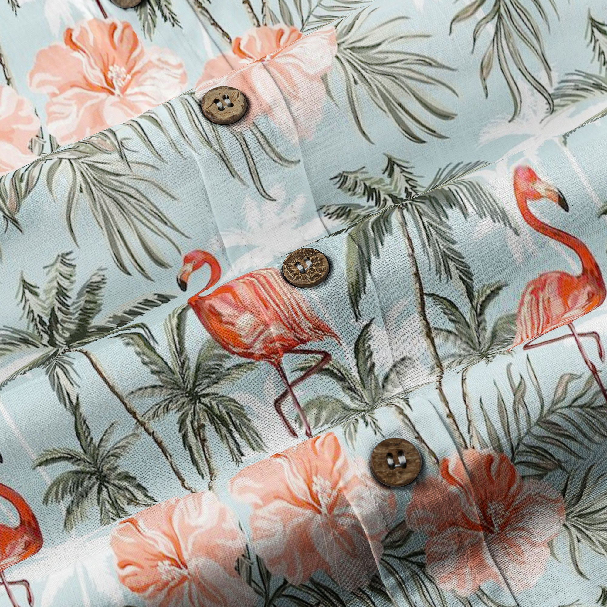 Flamingo Aloha Hawaii Shirt, Summer Beach Hawaii Shirt - The Palmix